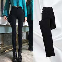 Magic black leggings women wear spring and autumn thin small feet 2021 New High waist thin Joker pencil pants