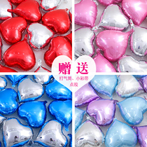 18 inch love aluminum film heart-shaped balloon knot wedding wedding wedding room layout lover confession love decoration supplies