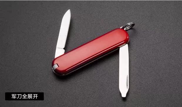 Victorinox Swiss Army Knife Bản gốc chính hãng 58MM Đồng hành 0.6123 Dao gấp cầm tay Mini Dao dao quân đội loại xịn