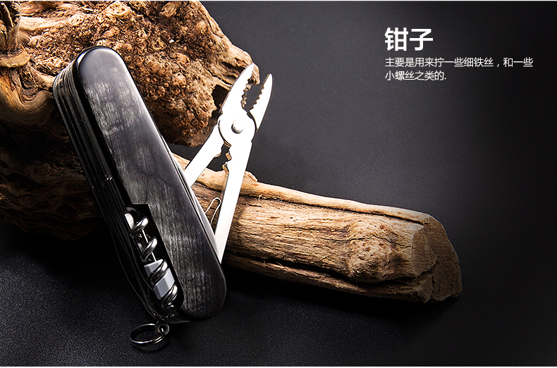 Bản gốc chính hãng Victorinox Swiss Army Knife 91MM Sừng dao mặt 1.6791.61 dao đa chức năng Dao Thụy Sĩ dao gấp đa chức năng
