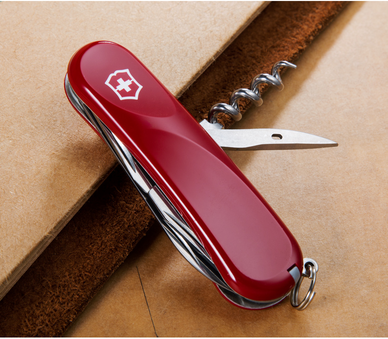 Dao quân đội Thụy Sĩ Victorinox Mới 85MM Delemont Series Đỏ thế hệ mới 2.3804.E Dao Thụy Sĩ dao xep