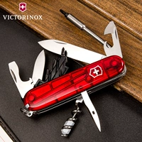 Victorinox Swiss Army Knife Chính hãng 91MM Màu đỏ trong suốt 1.7605.T Máy tính Master Swiss Swiss các loại dao làm bếp