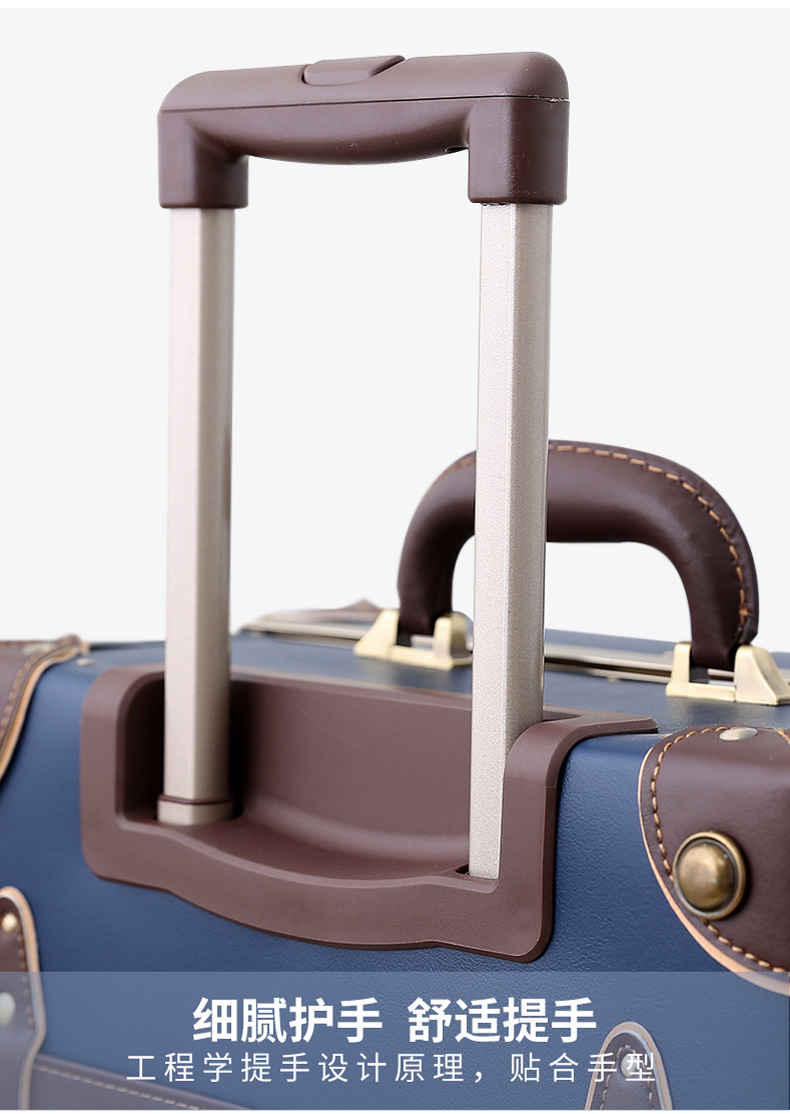 Vali retro vali nam và nữ caster du lịch vali nữ vali xe đẩy trường hợp 20 / bảng nhỏ - Va li vali xiaomi passport