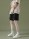 Cargo shorts for women summer large size high waist loose small straight casual wide leg a line trendy ins five point medium pants