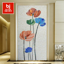 Simple pastoral Gesang flower mosaic porch puzzle Villa Tile Decorative Art background wall custom mosaic