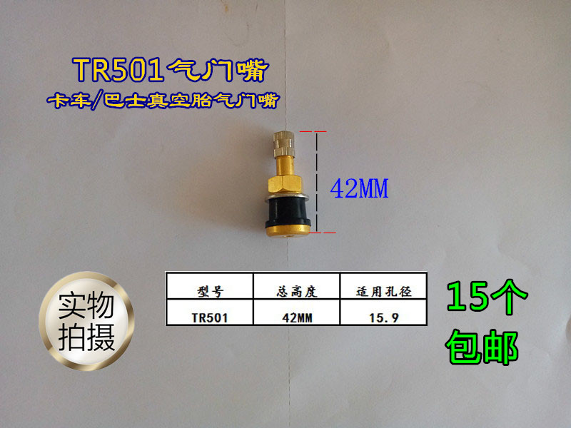 TR501 Valves Mouth Truck Bus Vacuum Tire Valve Mouth Pure Copper Valve Mouth TR501 TR571