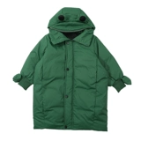 Удерживающий тепло пуховик для отдыха, длинная мультяшная куртка, увеличенная толщина, длина макси