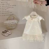 Наряд маленькой принцессы, летняя летняя одежда для девочек, платье, наряд на выход