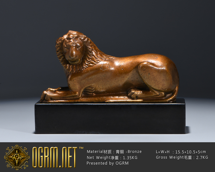 Ogrema Bronze Precision Denmark New Carlsberg Art Gallery Lion Lion - Lion - statue spot