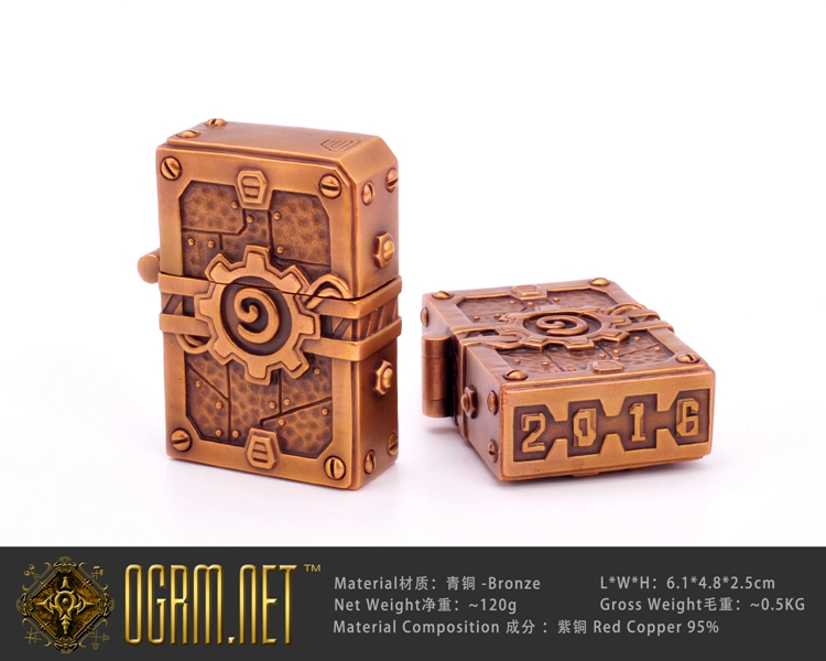 Orgrimmar Bronze Kerosene Lighter Windproof Blizzard World of Warcraft Hearthstone Lighter