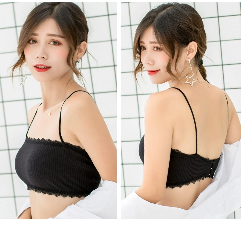 Mùa hè mỏng quây ống hàng đầu bọc ngực đồ lót nữ chống ánh sáng đoạn ngắn tụ tập đáy áo chống trượt áo ngực hỗ trợ trên