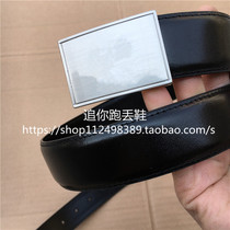 Throw black mens leather pin buckle inner belt cowhide waist belt