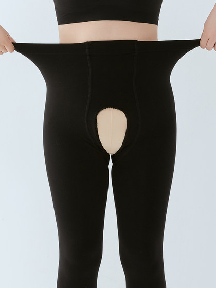 丝加肥大码胖mm200斤免脱春秋冬加绒加厚性感光腿神器打底裤