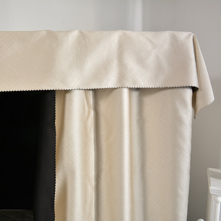 Prague Back Black Bicolor Beihuang High Shading Bed Curtain Vegan Color Thickening All Shading Up And Down Sleeping Room Student Dorm Room