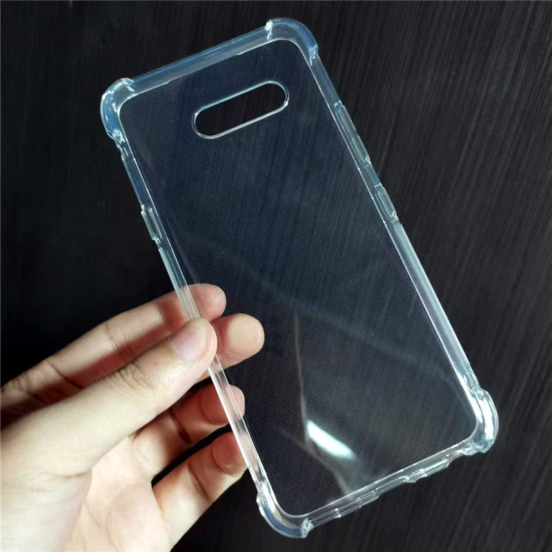 Suitable for Lg G8X Thinq Phone Case V50S Protective Cover New 5g Transparent Silicone Case Four-Corner Anti-Drop Airbag Raised Anti-Slip