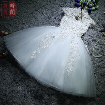 Childrens Day host dress female summer dress girl performance girl dress girl puffy princess dress dress