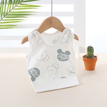 Baby vest 2 Spring autumn pure cotton 3 months Nursing belly Winter 6 beating bottom male and female baby boy 1 year old son Machia