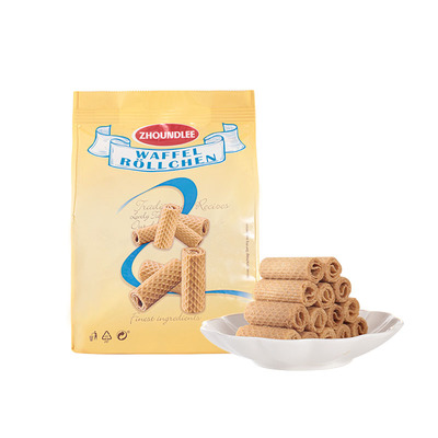 德国天然椰香酥脆鸡蛋卷大包装现货零食原味