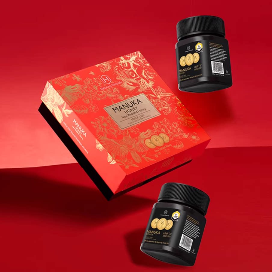 荷塔威麦卢卡蜂蜜礼盒新西兰进口礼品节日送长辈礼物营养品250g*2