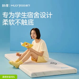 眯狸家用卧室榻榻米记忆棉床垫褥子单人宿舍床垫租房薄海棉软垫子