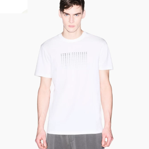ARMANI EXCHANGE/阿玛尼26春夏新款男士圆领短袖正肩印花纯棉T恤