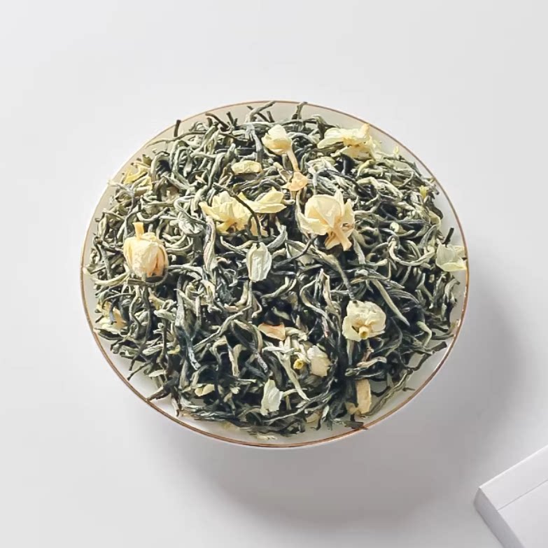 YF翠春园茉莉花茶冷泡茶浓香型花草茶高山甘露茶横县绿茶罐装100g