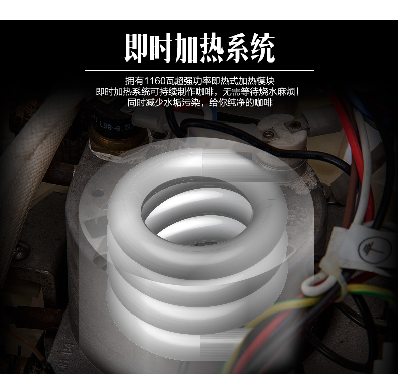 máy pha cà phê bột Yongjian Wingkin 210 Máy pha cà phê ngoài hành tinh Steam Nhiệt kế Sữa latte kéo hoa về nhà máy pha cà phê electrolux