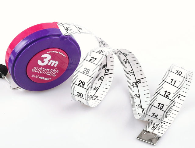 3-meter automatic clamping tape measure, clothes ruler, leather ruler, soft tape measure, clothes waist, bust, measurements ruler