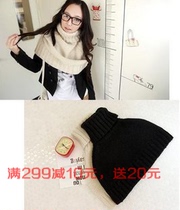 Autumn and winter new Korean QNG sweet wool high neck surrounding neck super value dual - use scarf