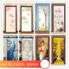 Bathroom flip door sticker Whole wooden door three-dimensional thickened waterproof adhesive transformation sticker painting Powder room transparent new bed