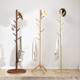 Clothes rack solid wood floor-standing simple modern clothes rack simple clothes bedroom decoration household living room storage rack