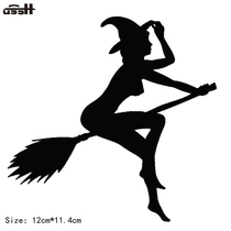 Waterproof funny sexy witch lady gir sticker sexy witch lady Jill dont hurt paint car sticker
