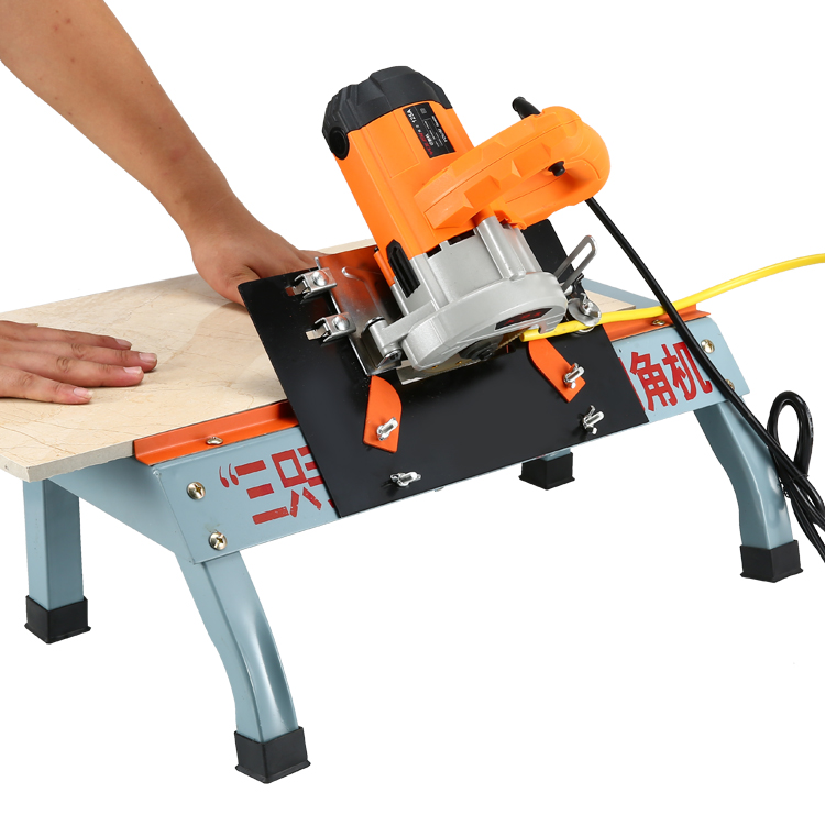 Poop-style three hand tiles 45-degree chamfered machine-type multifunctional tile-free dust-free cutting edge frame edging machine