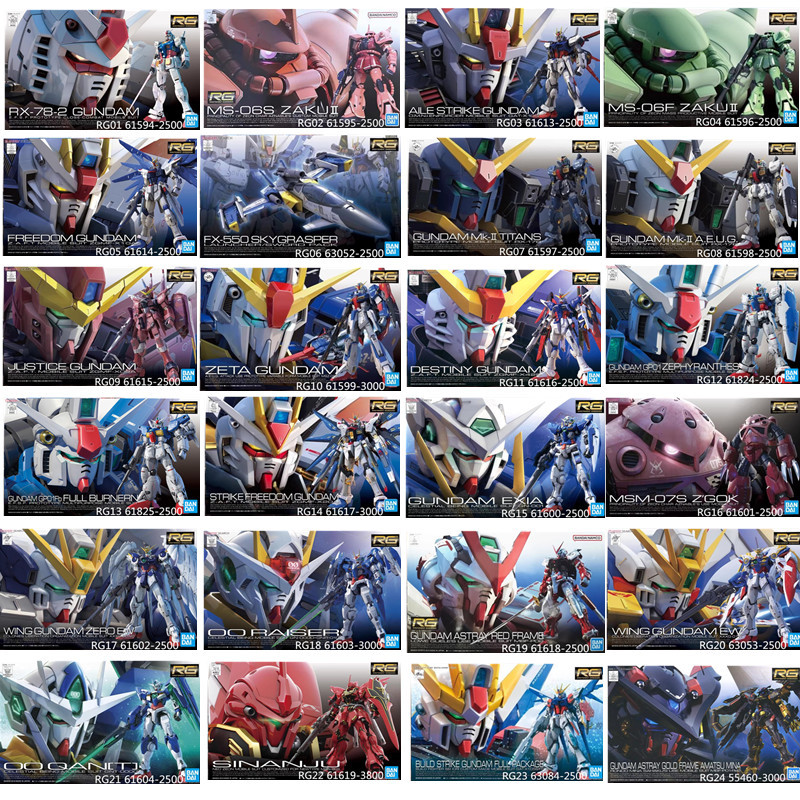 Bandai Rg 01-24 Original Zaku Freedom Air Dominator Heretic Justice Angel Demon Scorpion Flying Wing Bandai Rg 01-24 Original Zaku Freedom Air Dominator Heretic Justice Angel Demon Scorpion Flying Wing