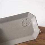 Нижняя коробка дерева японская стиль сюрприз кошачья керамическая посуда.