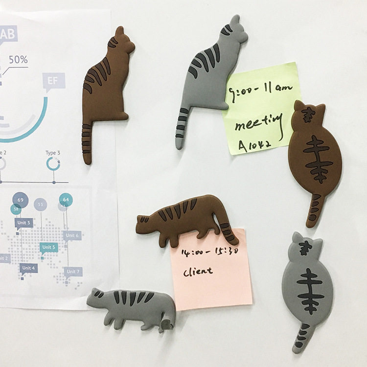 Tree down box day series kitty fridge patch hooks for small fat cat scratch-free magnetic hook