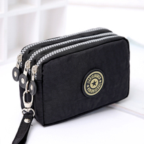 2022 new washed denim three-button mobile phone coin purse ladies bag in the bag key storage mini coin bag