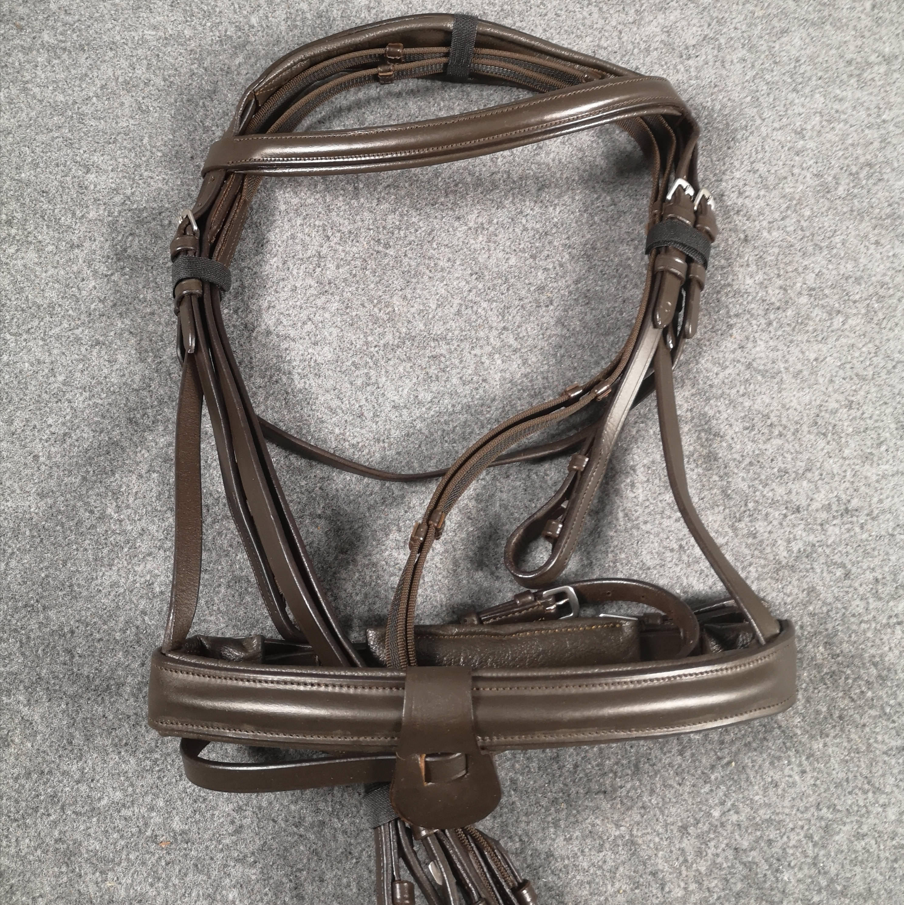 Imported British water Leh cowhide Water Leh rope Malone head equestrian supplies Horse without armature Kanari harness 1104