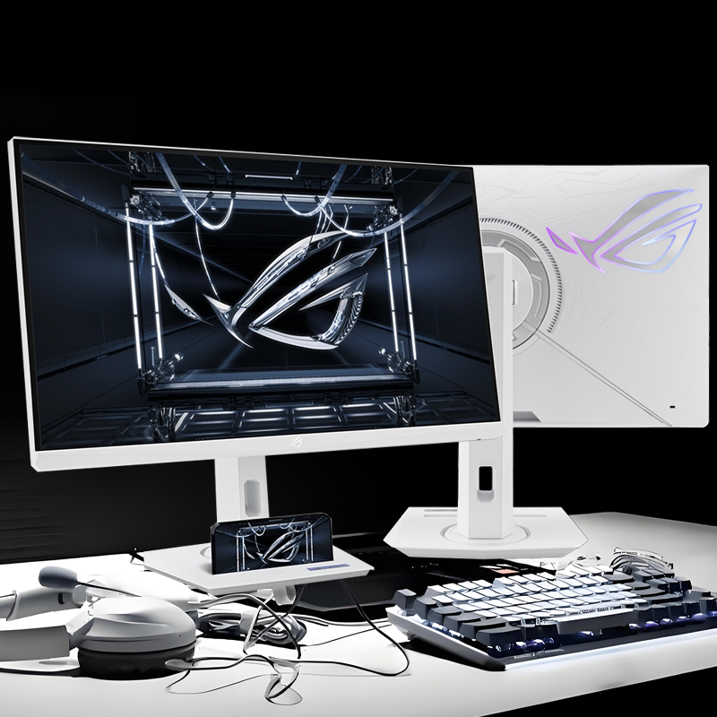 Asus Display 2K240Hz/360Hz Gaming Snow White 27-Inch 4K Dual-Mode White Little King Kong Monitor