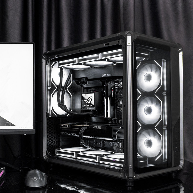 【苏州补贴】乔思伯X400锐龙R9 9800X3D海景房华硕全家桶5060/5070电脑主机插图4