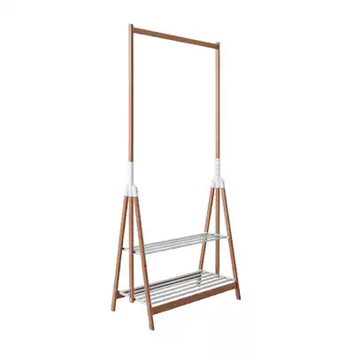 Quick Foppa Foppa solid wood foldable hangers clothing shoes and hats household storage layer rack Italian import