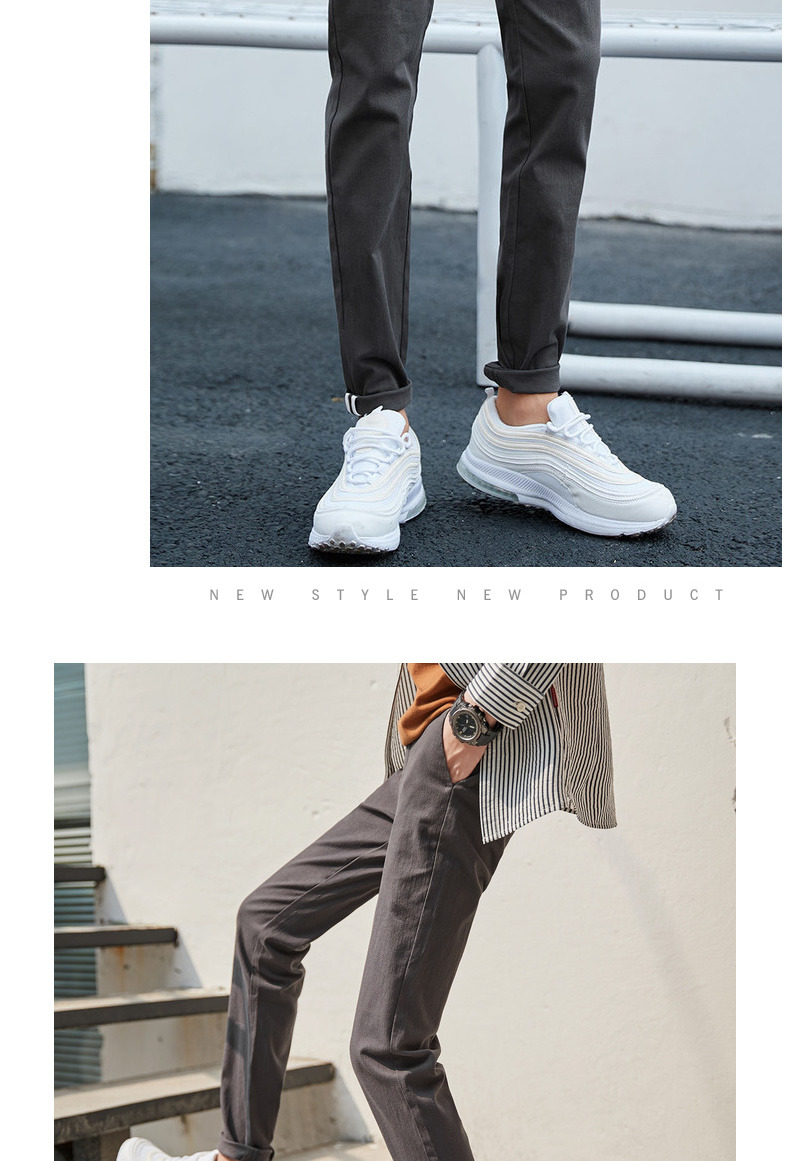 Quần áo Tiancheng 2019 xuân mới quần nam giản dị eo trẻ trung ống thẳng xu hướng quần Hàn Quốc quần thể thao nam