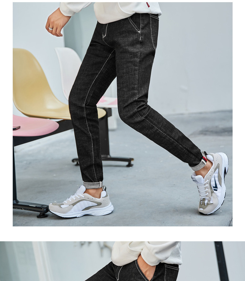 Quần áo Tiancheng 2019 xuân mới quần jeans Học sinh trẻ Hàn Quốc thời trang giặt thẳng xu hướng quần dài quần áo nam đẹp