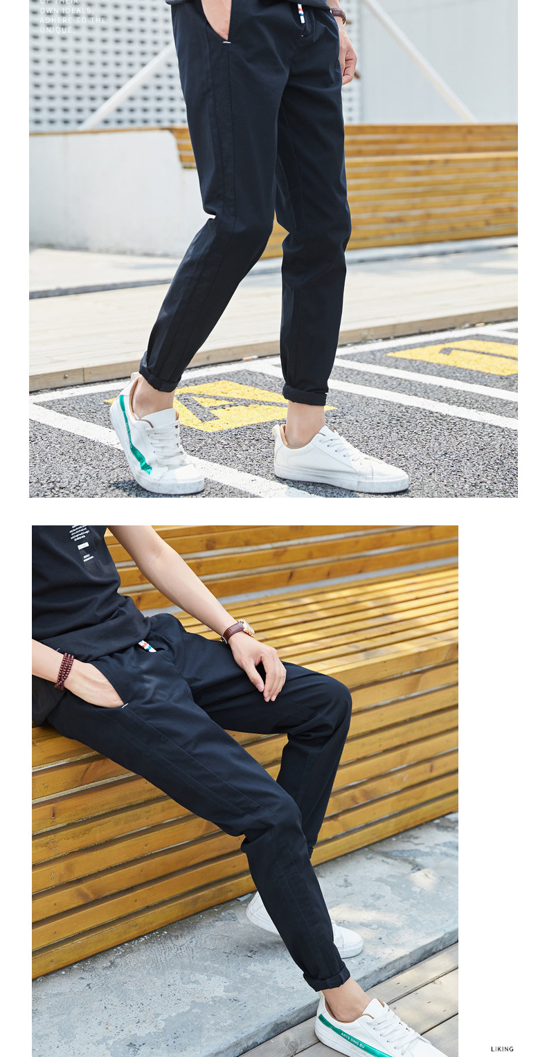 Quần áo Tiancheng 2019 xuân mới quần âu xu hướng nam phiên bản Hàn Quốc của quần thể thao eo thẳng shop thời trang nam