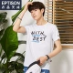 Quần áo Tiancheng 2019 hè mới nam xu hướng áo thun ngắn tay cotton Hàn Quốc cổ tròn quần áo từ bi áo thun polo