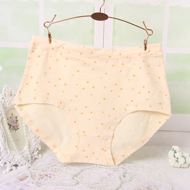200 kg đồ lót nữ chất béo cotton MM XL eo cao trung niên mẹ đồ lót tóm tắt vải cotton quần lót phụ nữ