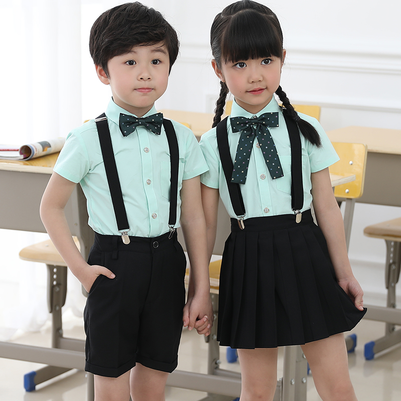 Kindergarten Garden Suit Summer Suit Elementary School Children's School Uniforms Pure Cotton Class Suit New Children's Chorus Dress Inn Style Graduation Suit