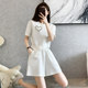 High-end white casual sports suit women's summer fashion age-reducing Western style short-sleeved shorts net red two-piece fashionable