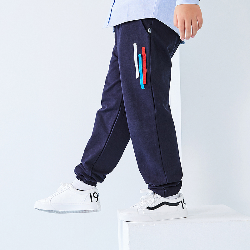 đậu lớn quần cậu bé nhỏ mất trẻ em béo sweatpants mùa xuân và mùa thu mặc trẻ em lớn tăng chất béo quần âu quần.