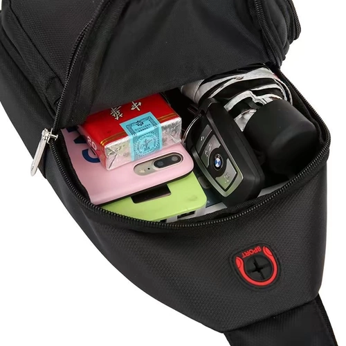 Нагрудная сумка на одно плечо, сумка через плечо, цепочка с молнией, рюкзак с зарядкой